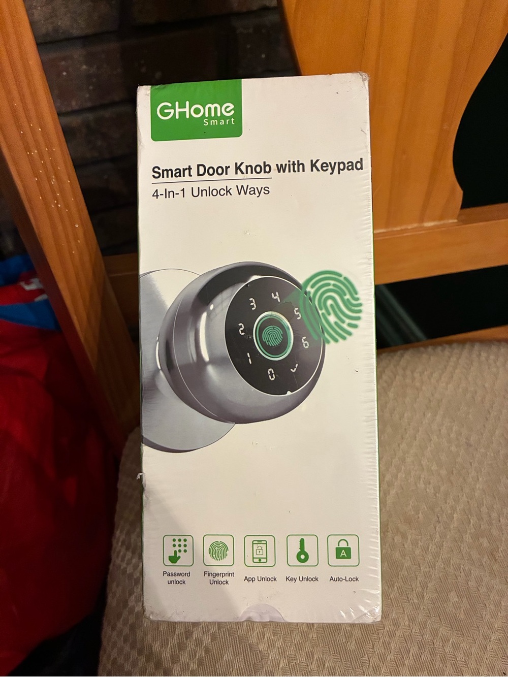 K10PRO Smart Door Knob Lock Fingerprint Keypad App Control